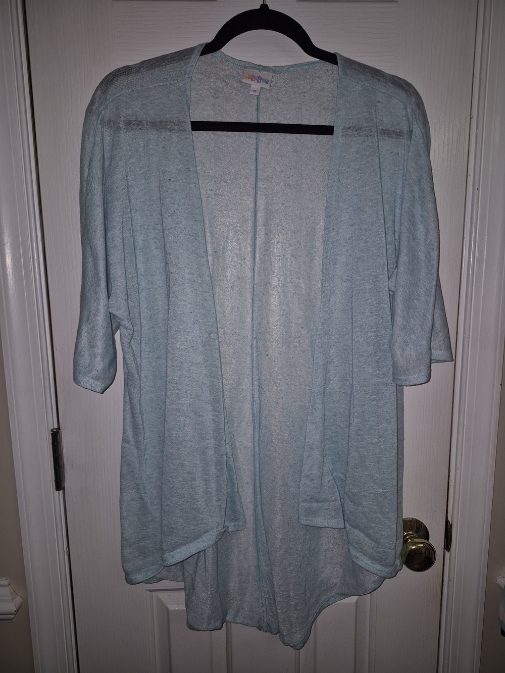 LuLaRoe Light Blue Open-Front Cardigan